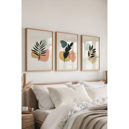 WALLXPERT &Ccedil;-300669 - 3040 set dekorativnih slika u vi&scaron;e boja (3 komada) Cene