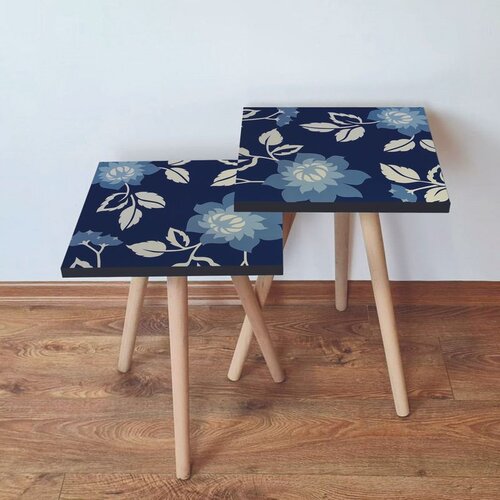 Hanah home Set 2 stočića 2Shp60 Navy Blue Cene