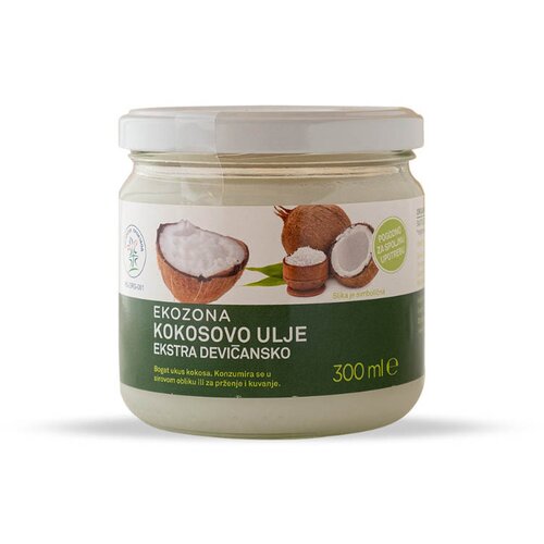 EKOZONA kokosovo ulje organsko extra devičansko 300ml Slike