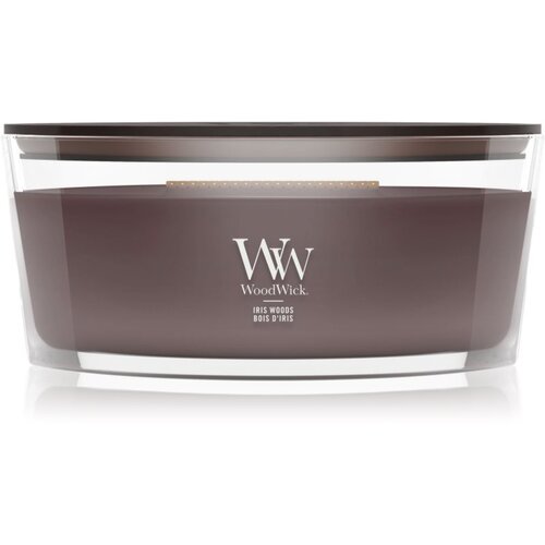 WoodWick Iris Woods mirisna svijeća s drvenim fitiljem 453.6 g Slike