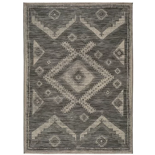 Universal sivi vanjski tepih devi etnički, 80 x 150 cm