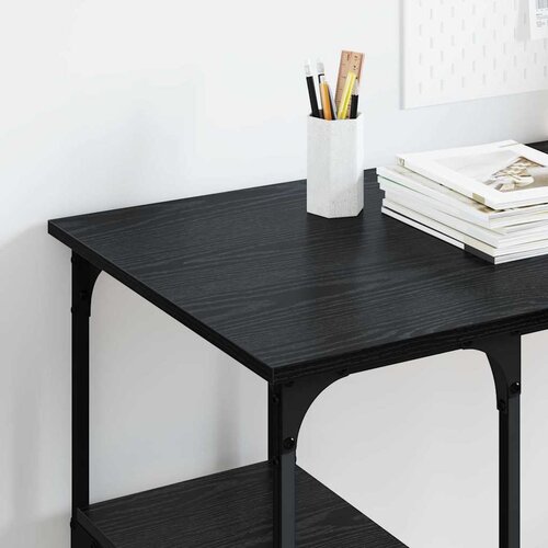  Stol Crni hrast Konstruirano drvo 140 x 50 x 75 cm Slike