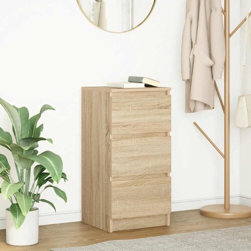 vidaXL Komoda sonoma hrast 37,5x35x76 cm inženirski les Cene