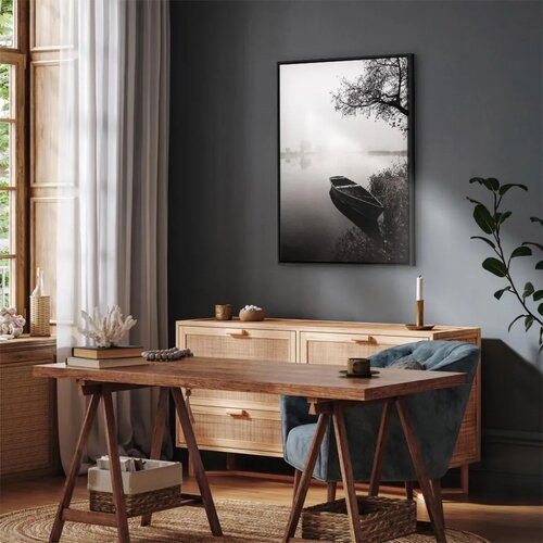  Slika - Haven Under Tree (1 Part) Vertical 40x60 U crnom drvenom okviru Cene