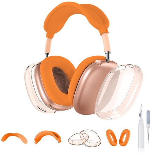 INF TPU za&amp;scaron;čitni komplet 5-delov za AirPods Max, prozoren Orange, (5000244610) Slike