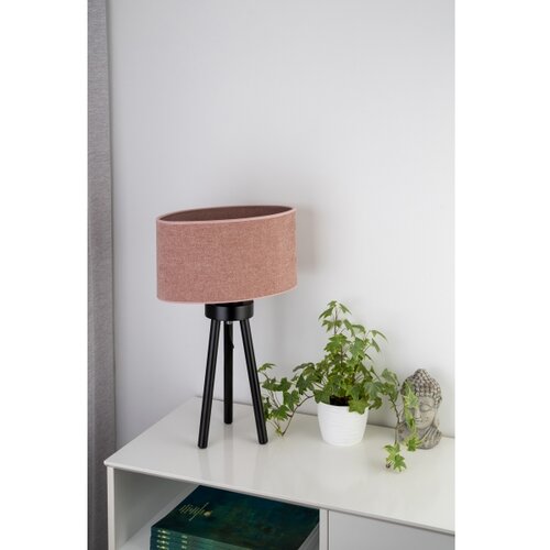  Duolla - Stona lampa OVAL 1xE27/15W/230V, prečnik 30 cm, ružičasta Slike