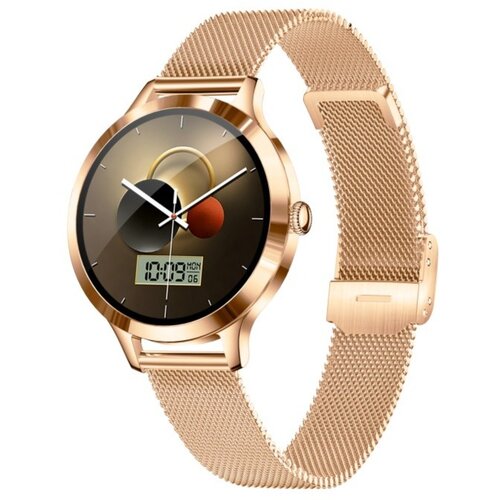 INF Pametna ura združljiva z Da Fit &mdash; 1.04 inch AMOLED, IP68, Bluetooth klici PinkGold, (5000306710) Cene