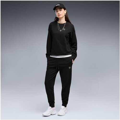 Puma Hlače Ess Elevated Sweatpants Fl Cl Črna Slike
