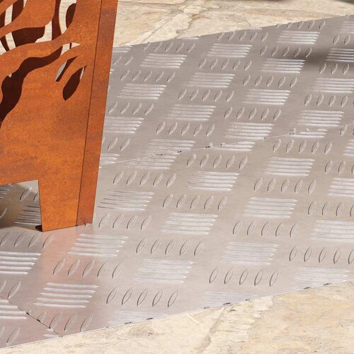  Stepenica Pravokutni 4 pcs Srebrno 100 x 40 cm Aluminij Slike