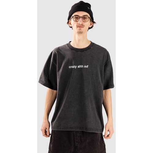 A-Lab Crazy Ahh Mf Cropped T-shirt vintage black Slike