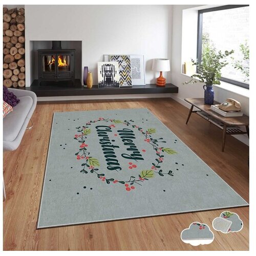 Conceptum Hypnose Tepih sa novogodišnjim motivima Asr-Crpt-63, Pravougaoni, 160 x 230 cm, Sivi Cene