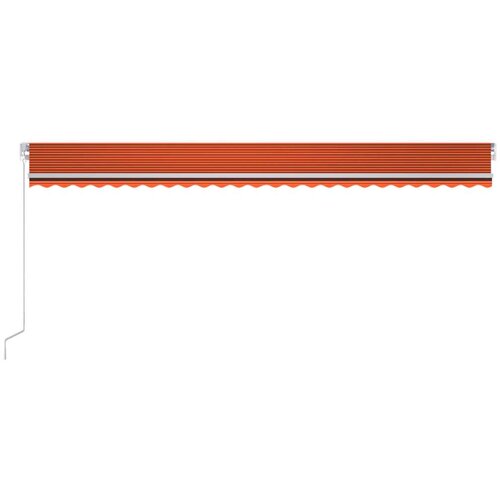  Tenda na ručno uvlačenje LED 600 x 300 cm narančasto-smeđa Slike