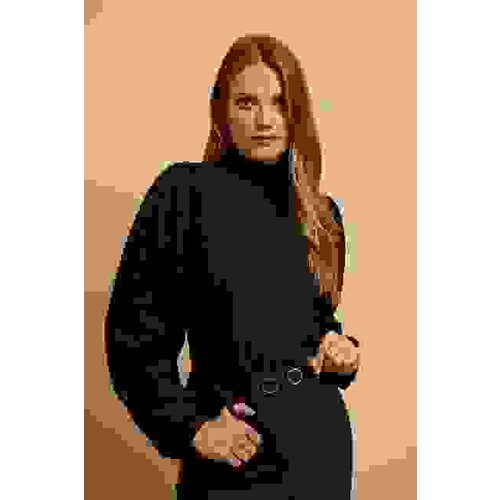 Moodo Turtleneck blouse with puff sleeves Cene