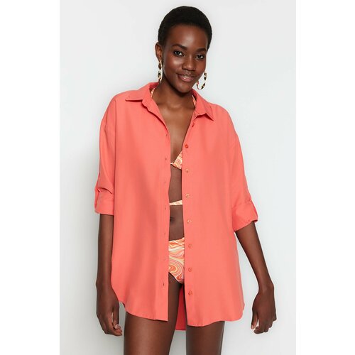 Trendyol Shirt - Orange - Relaxed fit Cene