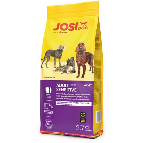 JosiDog Adult Sensitive - Varčno pakiranje: 2 x 2,7 kg Cijene