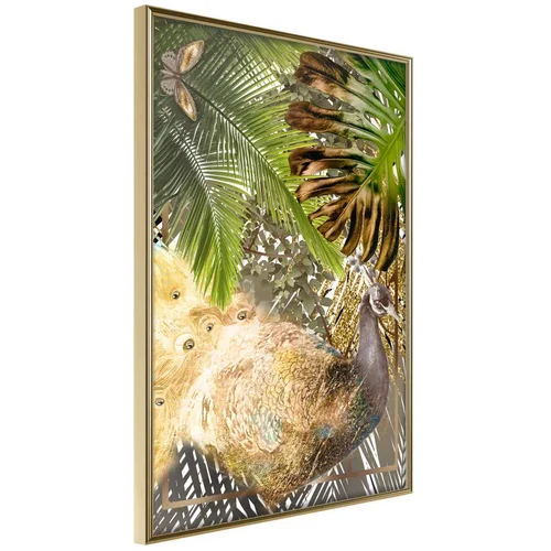  Poster - Fairy-Tale Peacock in the Jungle 30x45