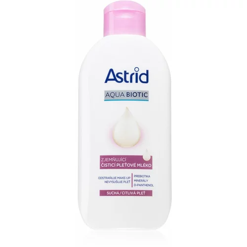 Astrid Aqua Biotic mehčalno čistilno mleko za suho in občutljivo kožo 200 ml