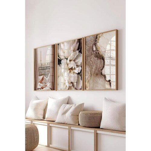 WALLXPERT &Ccedil;-300730 - 3040 multicolor dekorativni set slika (3 komada) Cene