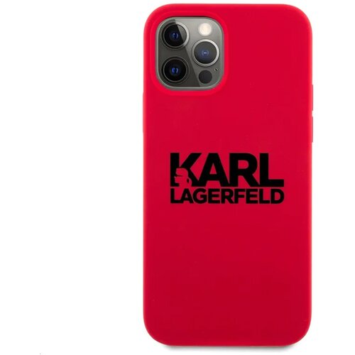 Karl Lagerfeld maska za telefon Hc Silicone Stack Logo iPhone 12/12 Pro 6.1 crvena Slike