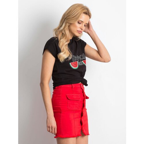 Fashion Hunters Black Perfectly t-shirt Slike