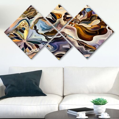 Wallity slika 4MDF1302490105, 60x115 cm, 4 dijela Cijene