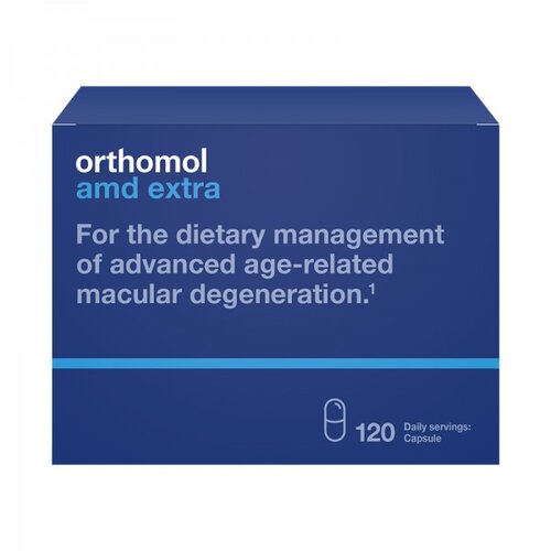 Orthomol amd extra Preparat za oči, 120 kapsula Slike
