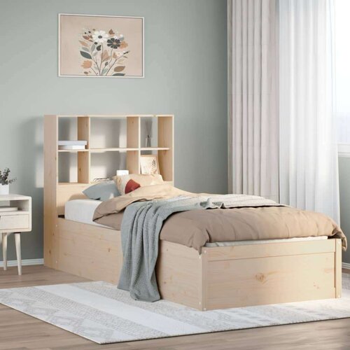 VidaXL Okvir kreveta bez madraca 90 x 200 cm od masivne borovine Slike