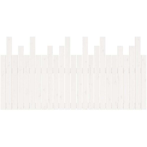 VidaXL zidno uzglavlje bijelo 159,5x3x80 cm od masivne borovine Slike