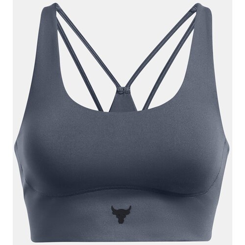 Under Armour Project Rock LG Grind Sportlette Women's Grey Sports Bra Cene