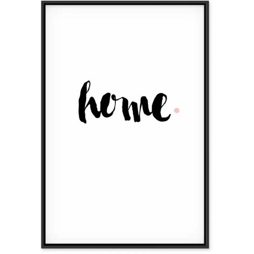  Slika - Home and Dot (1 Part) Vertical 60x90 U crnom drvenom okviru Cene