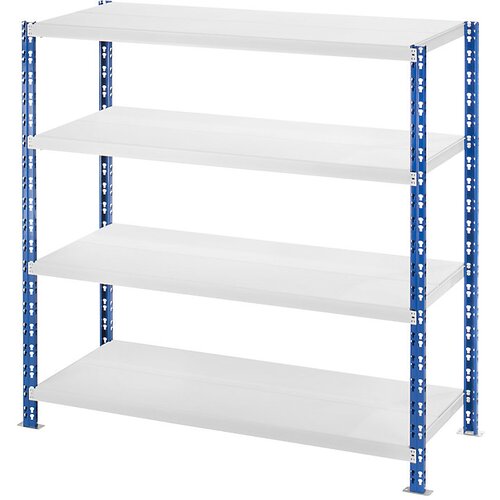 eurokraft basic Sestavljiv regal z velikimi policami iz jeklene pločevine, globina 700 mm, osnovni regal, VxŠ 1508 x 1550 mm Cene