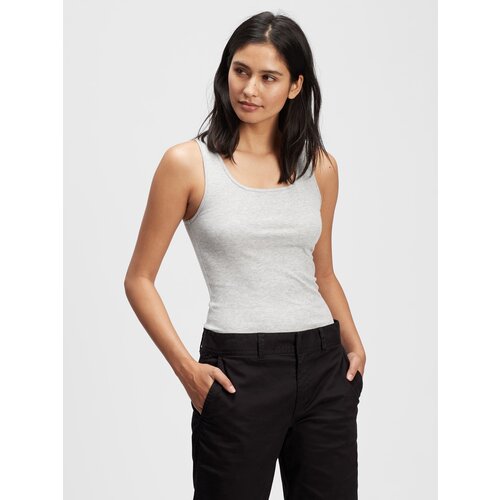 GAP Women's Grey Tank Top Ribbed Tank Top Cene