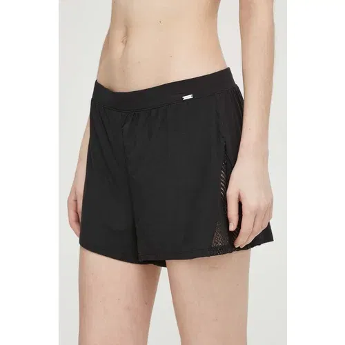 Calvin Klein Underwear Pižama kratke hlače ženski, črna barva