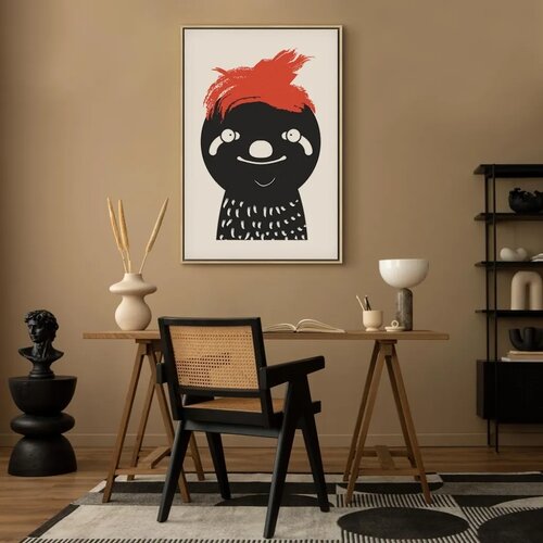 Slika - Crazy Sloth (1 Part) Vertical 80x120 U prirodnom drvenom okviru Slike