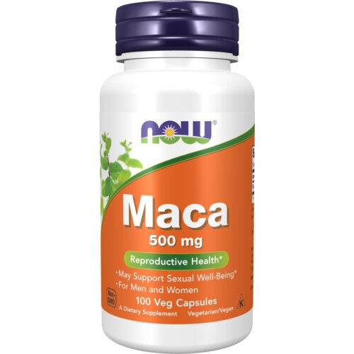 Now Foods maka 500 mg – energija, izdržljivost i hormonska ravnoteža u kapsulama 100 kapsula Slike