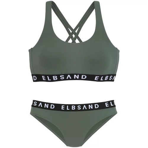 Elbsand Bikini kaki / črna / bela