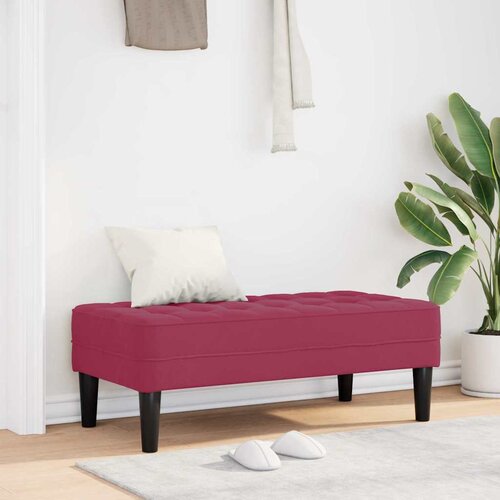  Klupa s jastukom Vinska crvena 113 x 57 x 39 cm Bar&scaron;un Cijene