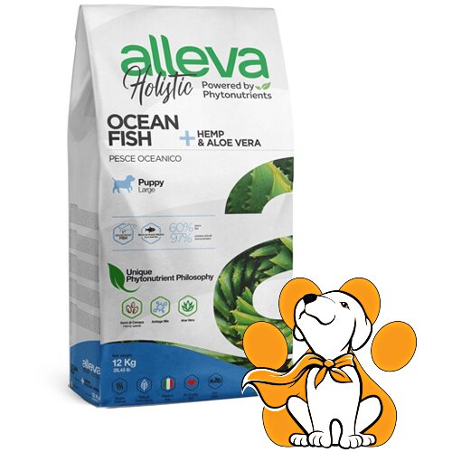 Alleva holistic Puppy Maxi Ocean Fish 12kg, Hrana Za Štence, Okeanska Riba Cene