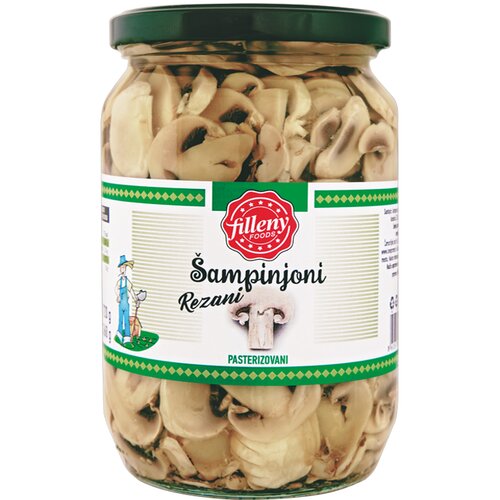 FILLENY FOODS &Scaron;ampinjoni rezani, 720g Cene