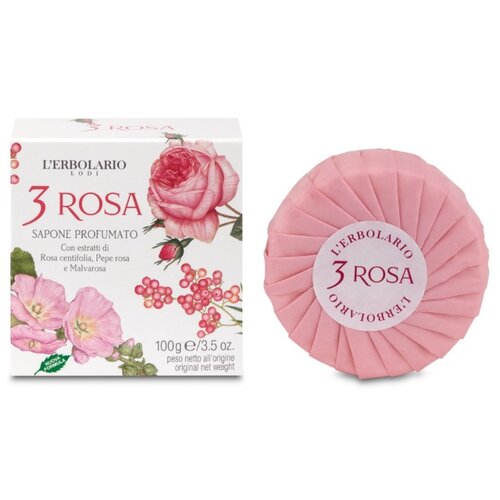 L'Erbolario 3 rosa sapun 100g Cene