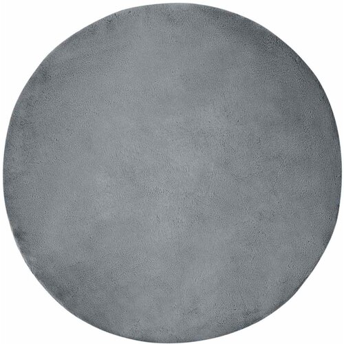 VidaXL Faux Rabbit Fur Rug Antracit &amp;Oslash;&amp;nbsp;200 cm Poliester Slike