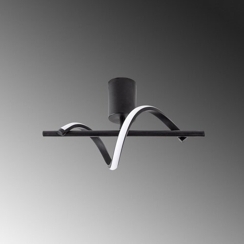  Črna LED stropna svetilka &amp;oslash; 7 cm Likma &amp;ndash; Slike