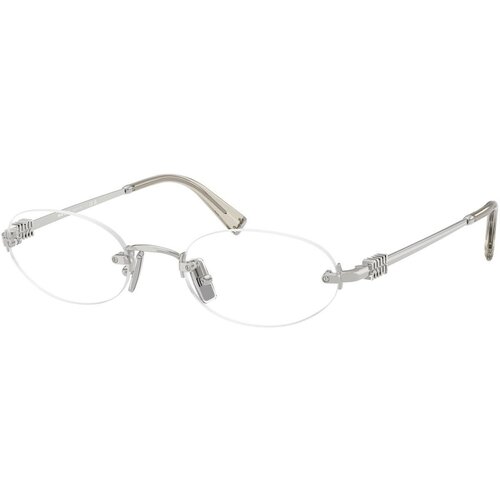 Miu Miu MU53WV 1BC1O1 M (51) Srebrna/Kristalna Slike