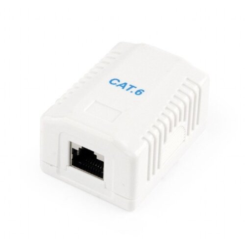 Gembird NCAC-1F6-01 CAT6 FTP kutija za povrsinsku montazu sa jednim portom RJ-45 8P8C Slike