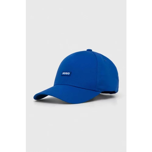 Hugo Blue Bombažna bejzbolska kapa