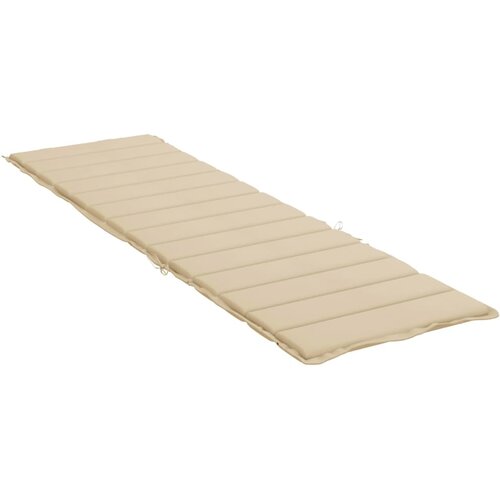 Jastuk za ležaljku bež 200 x 50 x 3 cm od tkanine Oxford Slike