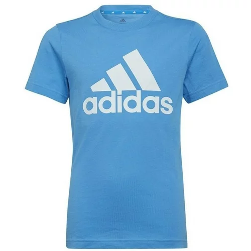 Adidas Majice s kratkimi rokavi Big Logo Tee JR Modra