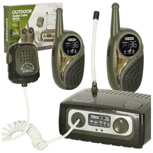 Ikonka vojaški set treh walkie talkie postaj doseg do 300m KX3635 Cene