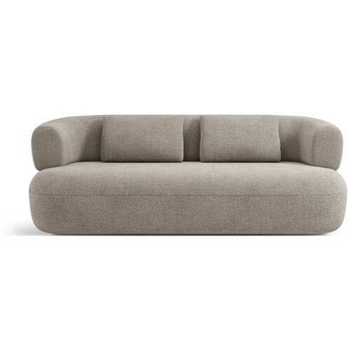 Micadoni Svetlo siva sedežna garnitura iz tkanine bouclé 178 cm Jenny – Home Cene