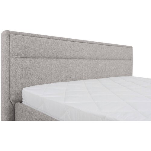 MID.YOU OBLAZINJENA POSTELJA 120 cm x 200 cm , les, kovina, umetna masa, tekstil svetlo siva Slike